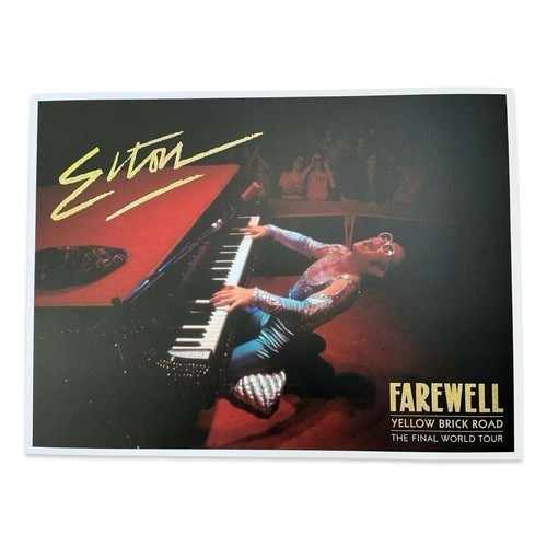 Elton John Farewell Yellow Brick Road Final Tour VIP Lithograph Poster 24″x18”