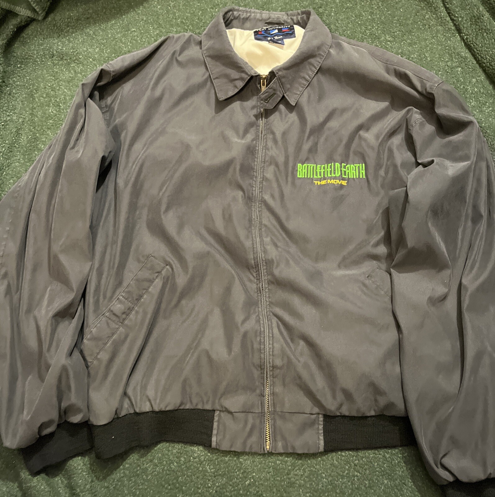 Vintage Y2K Battlefield Earth Movie Promo Jacket Alien John Travolta Sci-fi cult