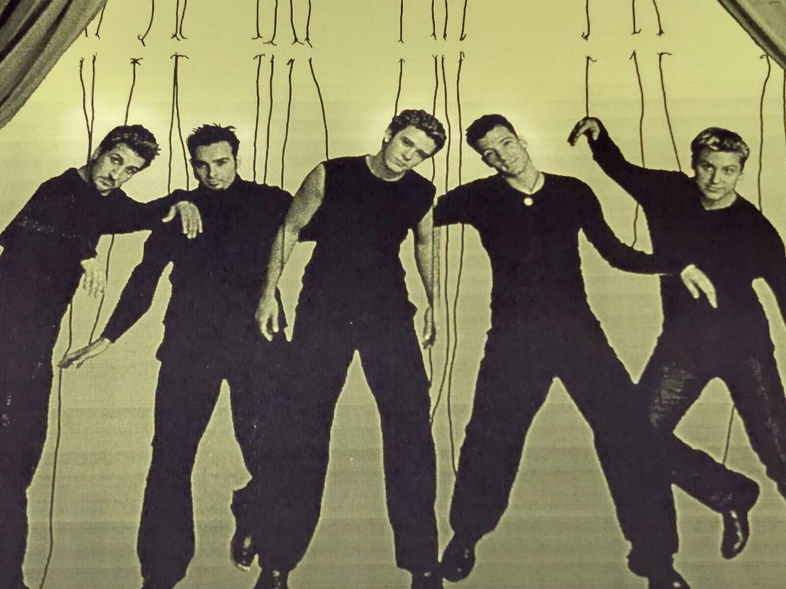 N’SYNC 2000 No Strings Attached Tour poster Handbill Flyer 11×17″ NM-Mint!