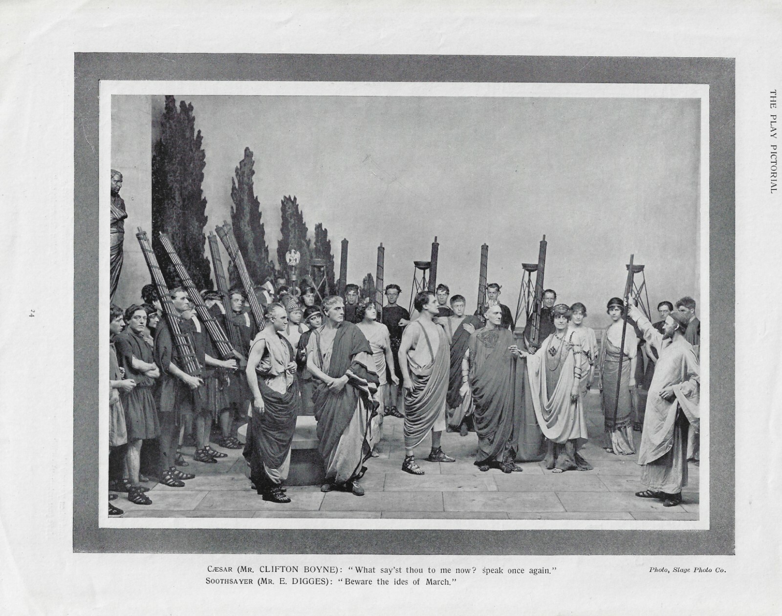 Henry Ainley “JULIUS CAESAR” Clifton Boyne 1920 London “PLAY” Pictorial Magazine