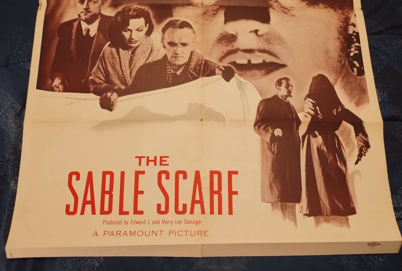 Calling Scotland Yard: The Sable Scarf 1954 Vintage 1-Sheet Poster Paul Douglas