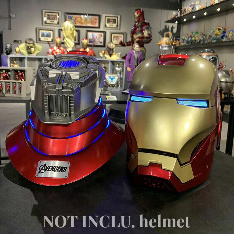 Iron Man MK5 Helmet Base Stand LED 5.2 Bluetooth Speaker Breathing Light Top