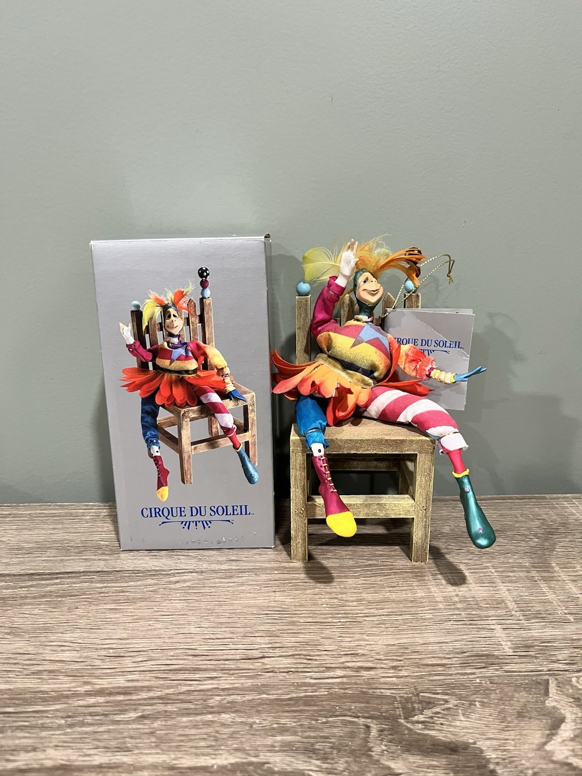 New Open Box Cirque du Soleil Kate Church Figure Folk Art Doll Mixed Media 10”