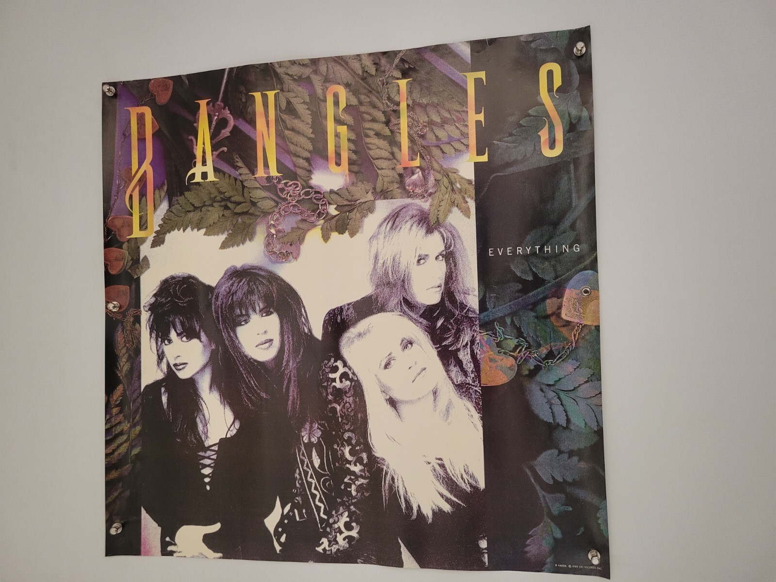Bangles Everything Poster 1988 Original Pop Rock CBS Record Store Promo 23×23