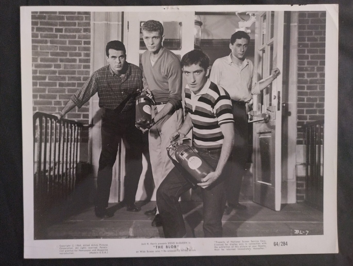 THE BLOB MOVIE ORIG 1964 8X10 PROMO PHOTO Steve McQueen Allied Artists Pictures