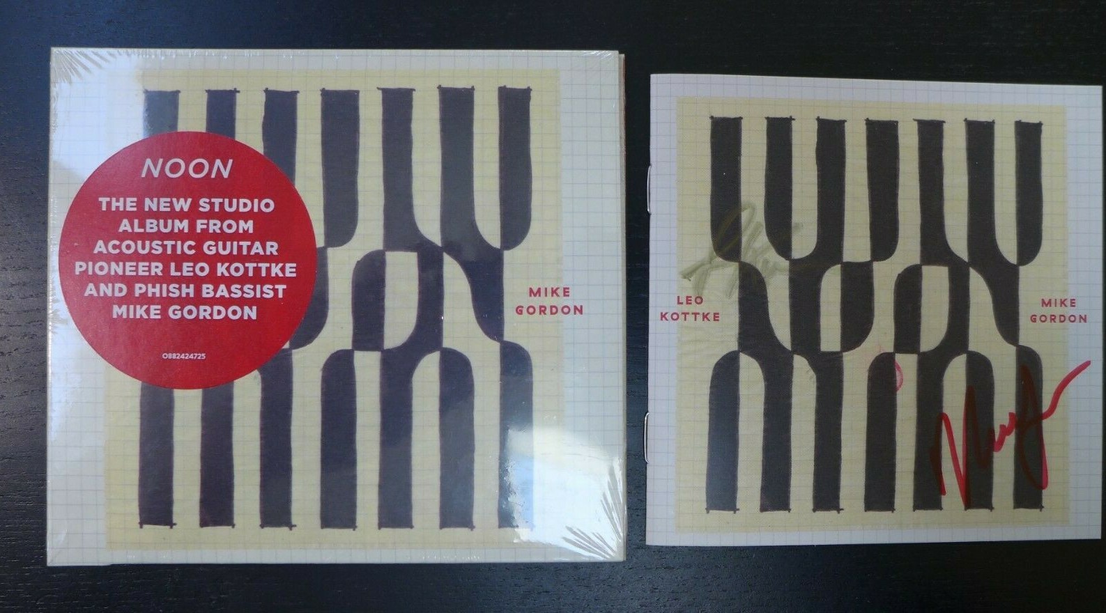 LEO KOTTKE MIKE GORDON/PHISH -AUTOGRAPHED “NOON” SIGNED CD BOOKLET&NEW SEALED CD