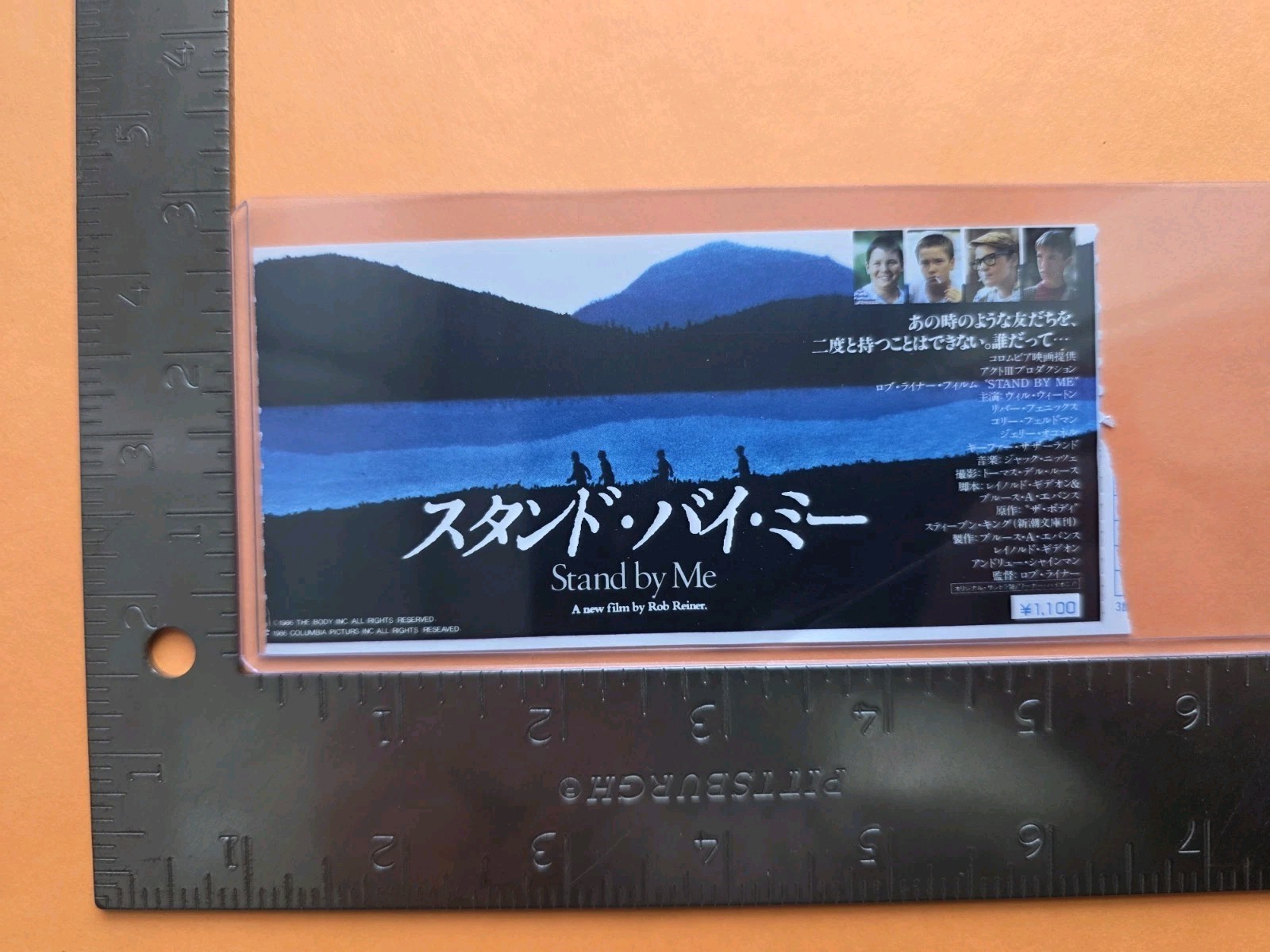 Stand By Me (1986)Movie Ticket Rob Reiner Stephen King Wil Wheaton River Phoenix