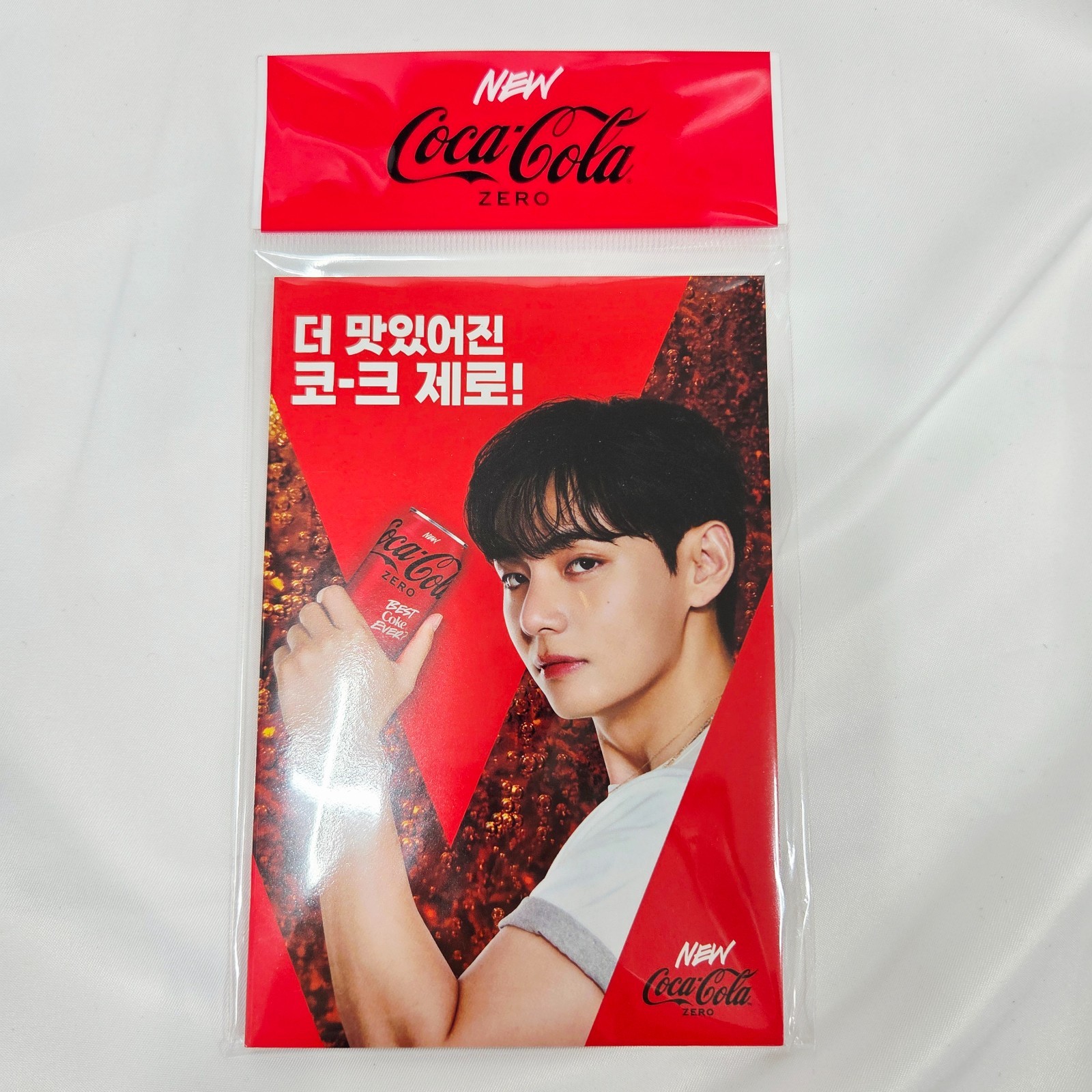 BTS V Official COCA COLA ACCORDION BOOK + Tracking/ Free Gift