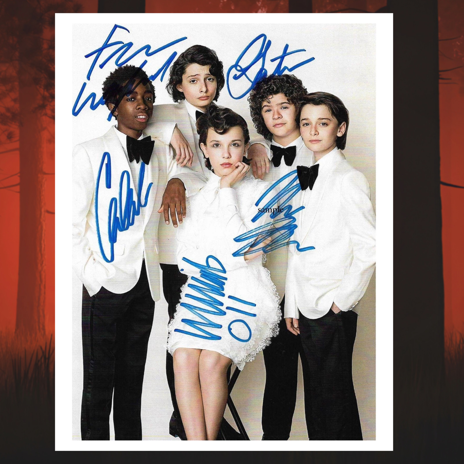 Stranger Things Pilot Script & 8X10 Pic Signed Reprint -Vanishing of Will Byers