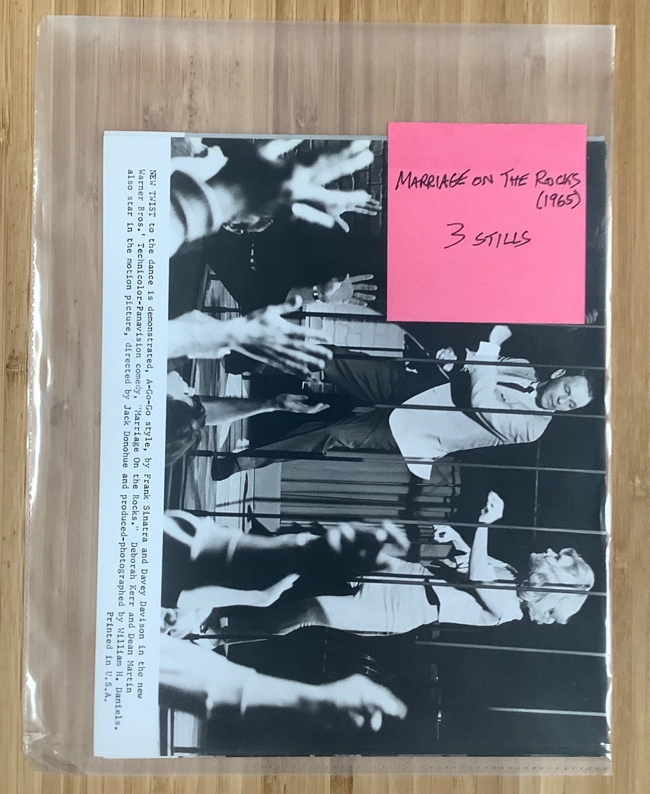 3 Marriage on Rocks (1965) original movie still lot Sinatra/Martin/Davison/Kerr
