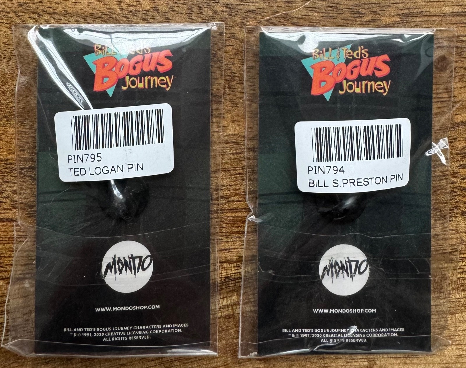 Bill & Ted’s Bogus Journey Lapel Pin Mondo Bill and Ted