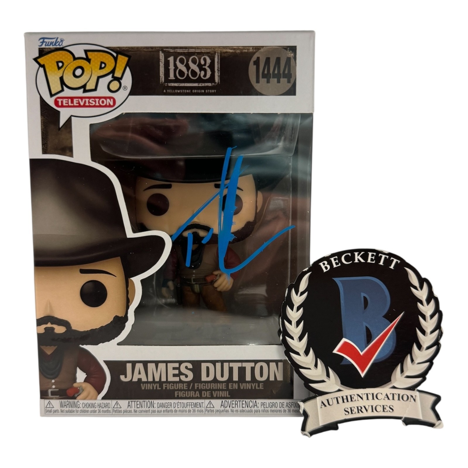 Tim McGraw Signed Autograph 1883 Funko Pop 1444 Beckett BAS James Dutton