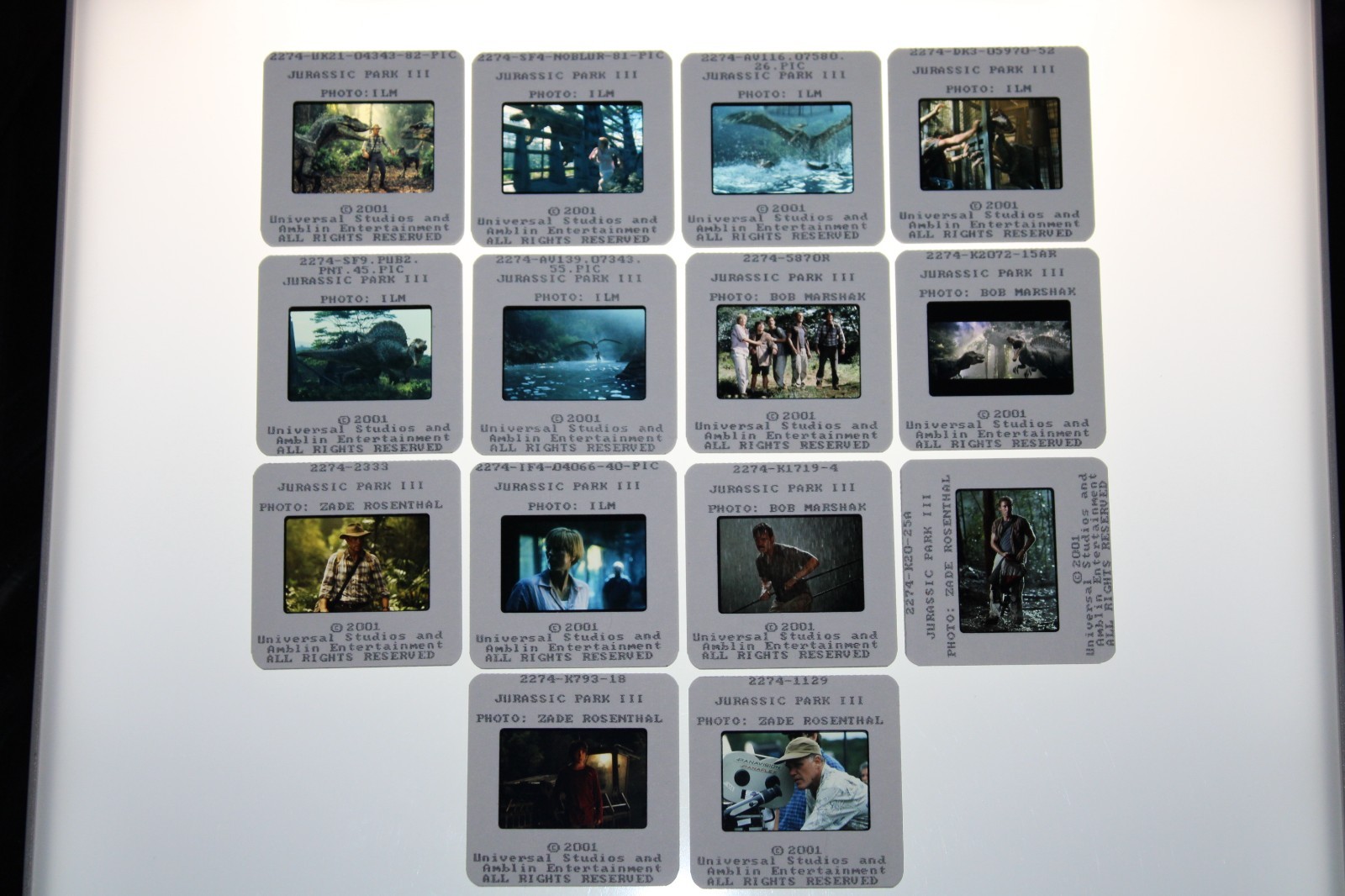 JURASSIC PARK III 3 – 14 press kit slides Sam Neill Téa Leoni William H Macy