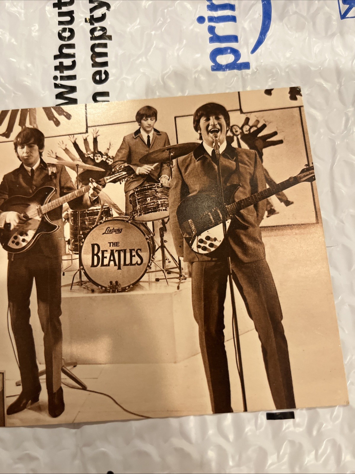 The Beatles Vintage Photo Postcard/Card Blank Back 1960’s Estate Find Not Repro