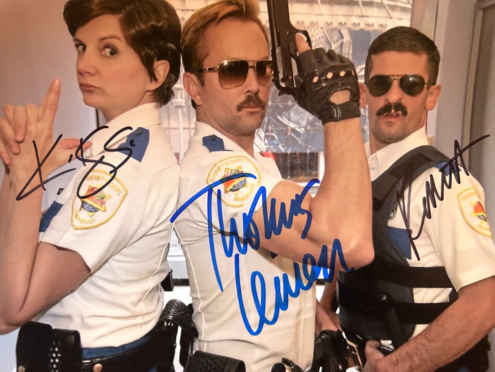 RENO 911 Cast Signed 8×10 inch Authentic Original Autographs + COA