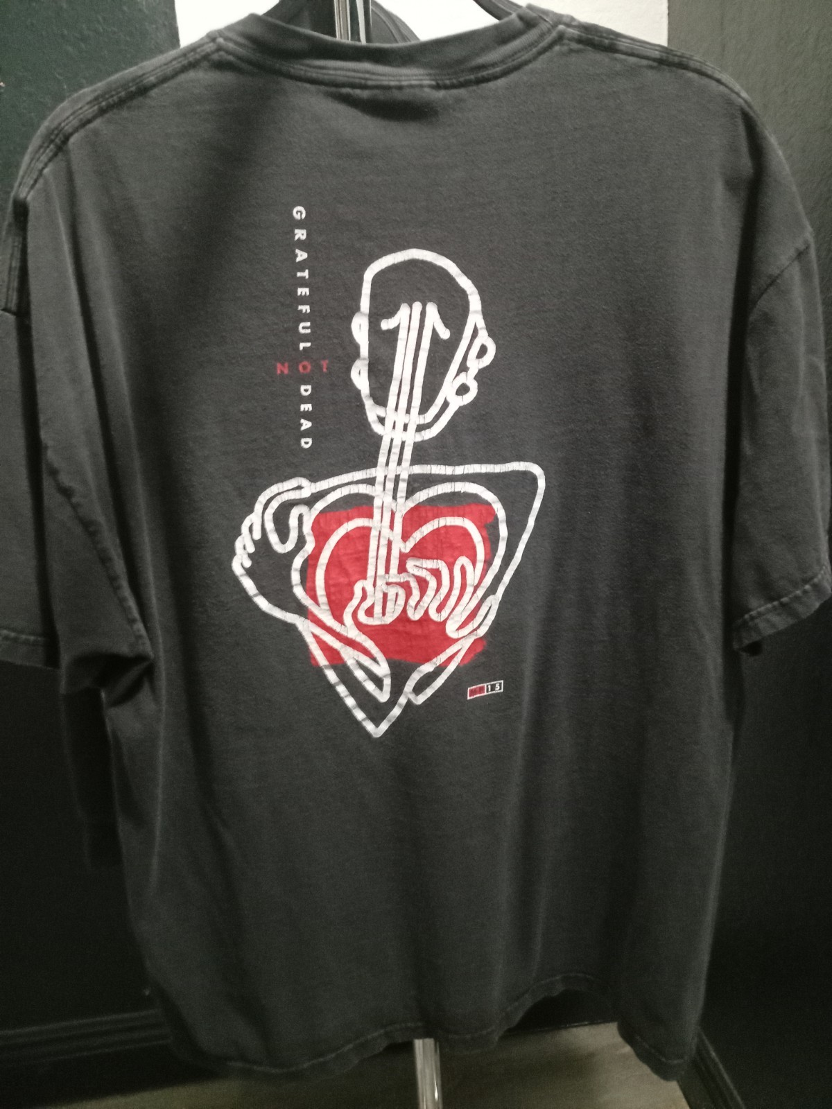 Vintage ’95 musicians picnic “Greatful Not Dead” T-Shirt Black Hanes Beefy (XL)