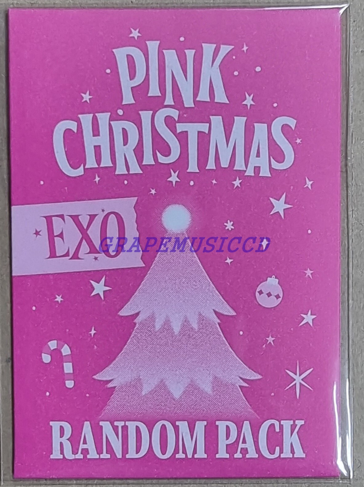 EXO 2023 PINK CHRISTMAS SMTOWN OFFICIAL MD PHOTO CARD RANDOM PACK SEALED