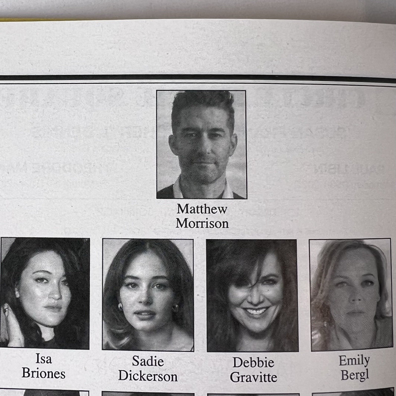 JUST IN TIME BROADWAY PLAYBILL MATTHEW MORRISON ISA BRIONES