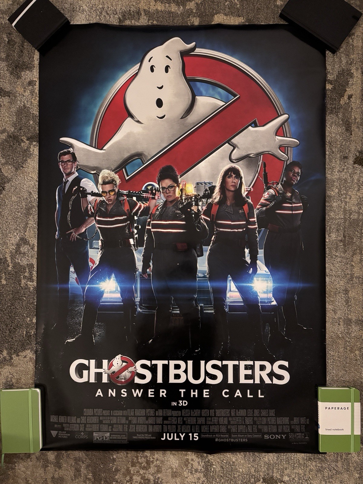Ghostbusters 2016 27×40 Official Double Sided Movie Poster Full Cast Variant