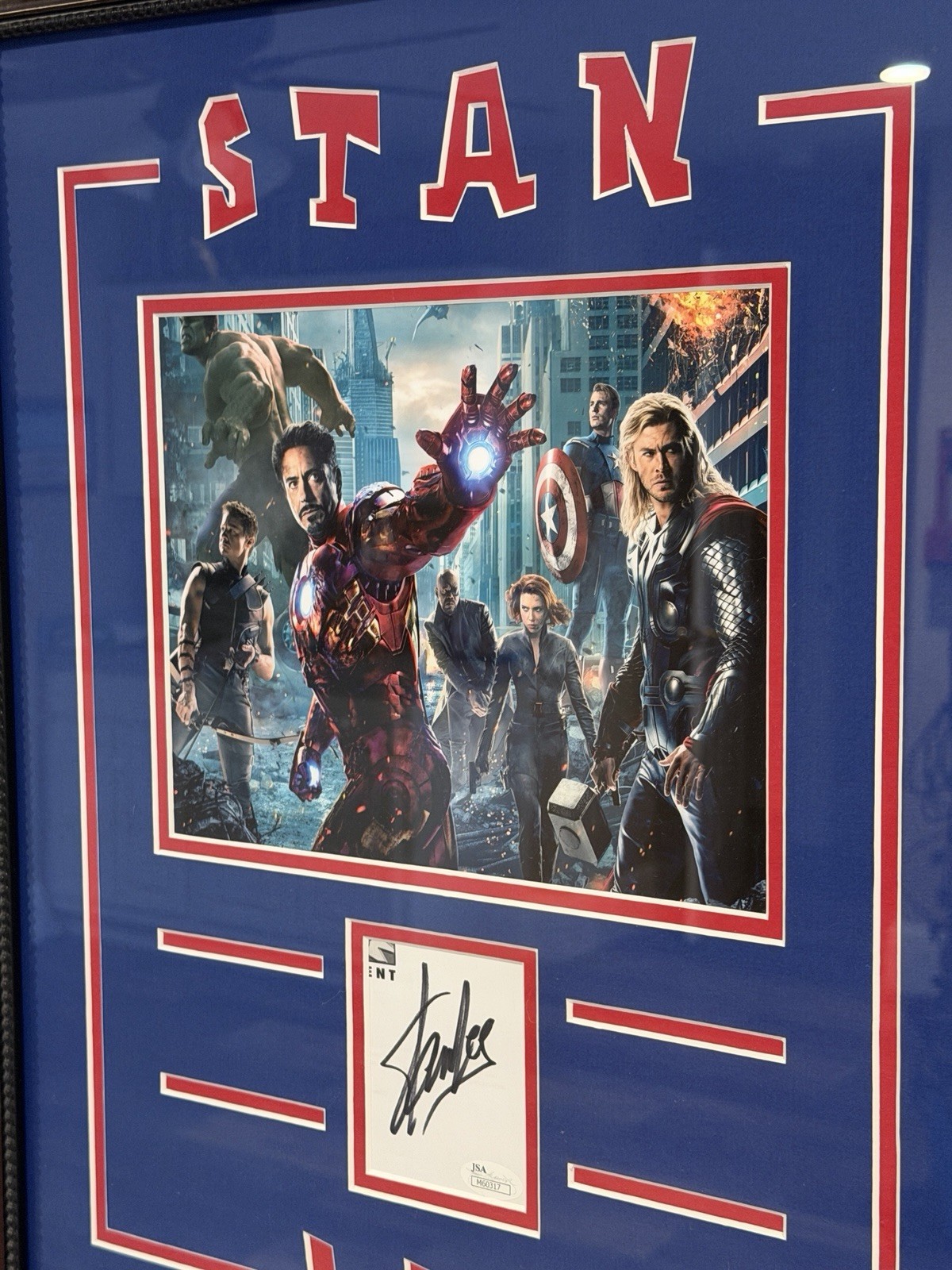 Stan Lee / Avengers / Signed/ Autograph / Framed / JSA COA 22″ x 18″