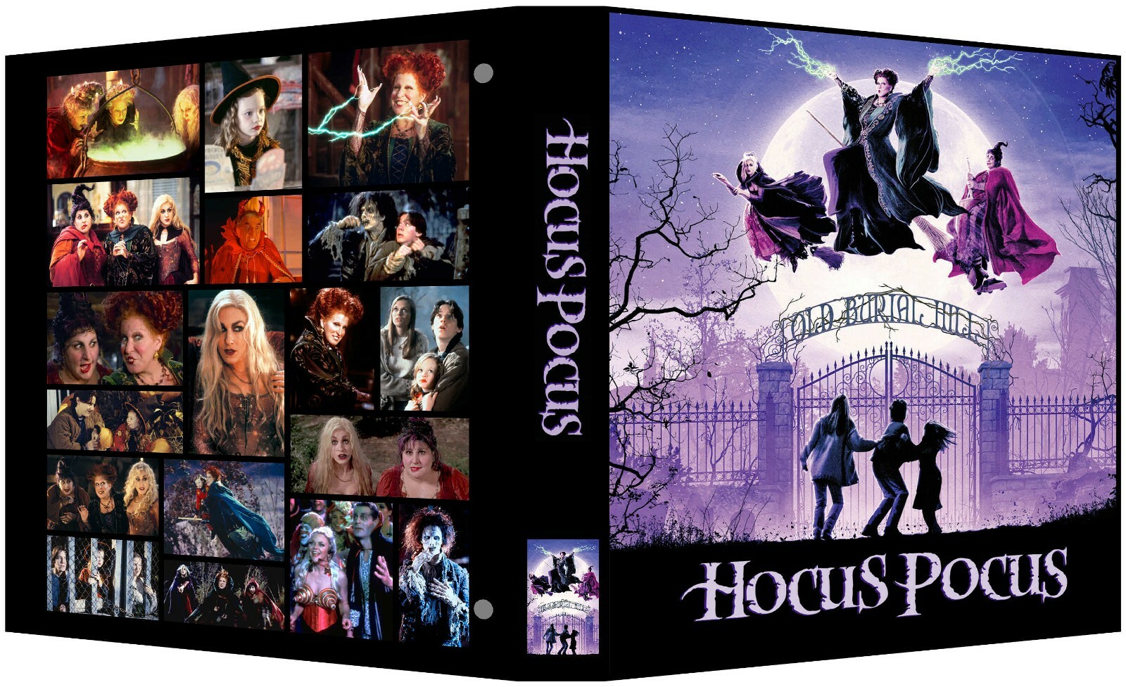 HOCUS POCUS Custom 3-Ring Binder Photo Album BETTE MIDLER/SJ PARKER/KATHY NAJIMY