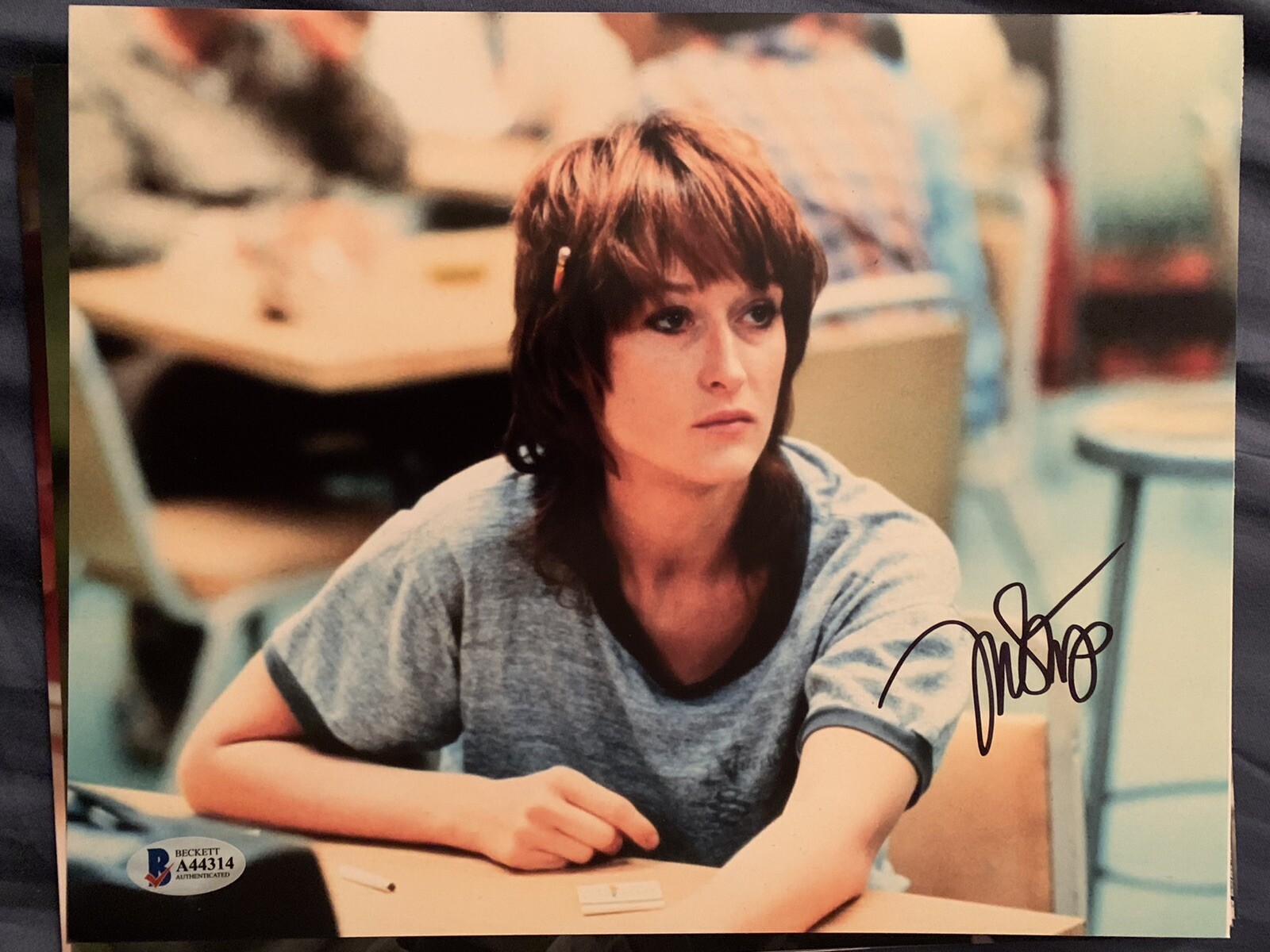 Beckett certified Meryl Streep signed photo BAS Silkwood