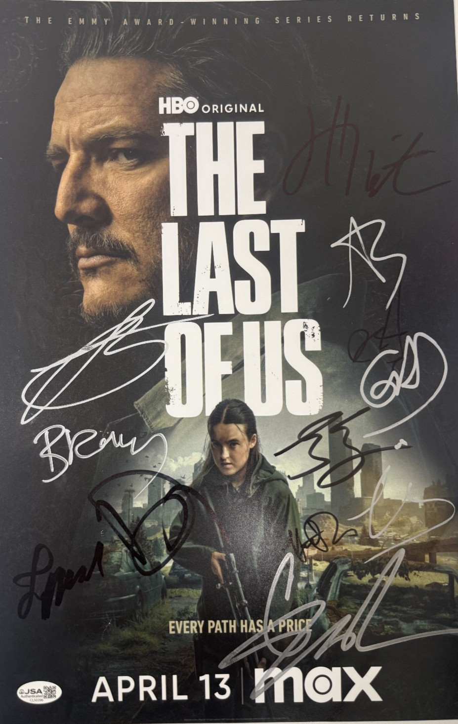 THE LAST OF US Authentic Cast Signed x10 “Bella Ramsey” 11×17 PHOTO JSA COA