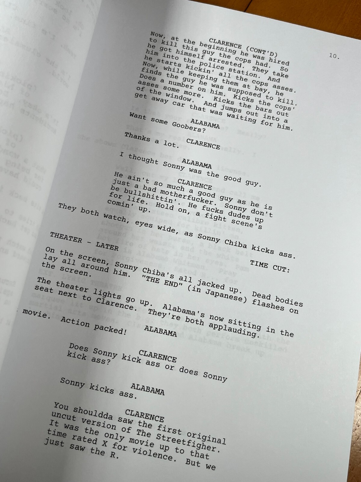 True Romance Script Signed- Autograph Reprints- 131 Pages