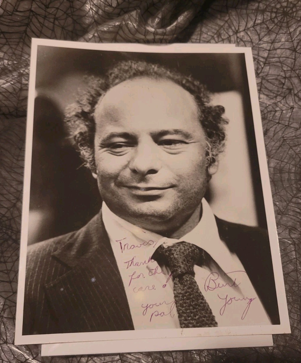 BURT YOUNG (Rocky Paulie Chinatown) Signed Autographed 8″ X 10″ Photo