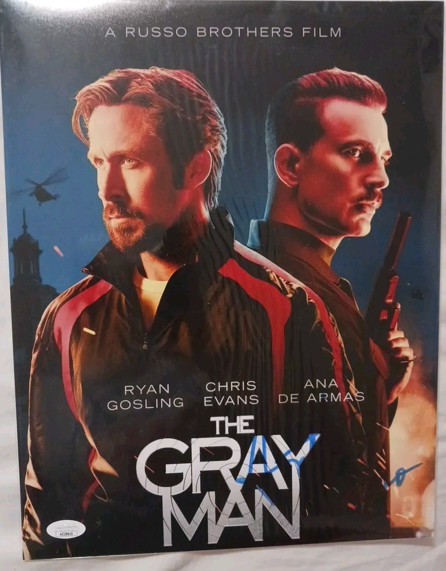 Anthony Russo signed The Gray Man 11×14 photo autograph ~ JSA COA