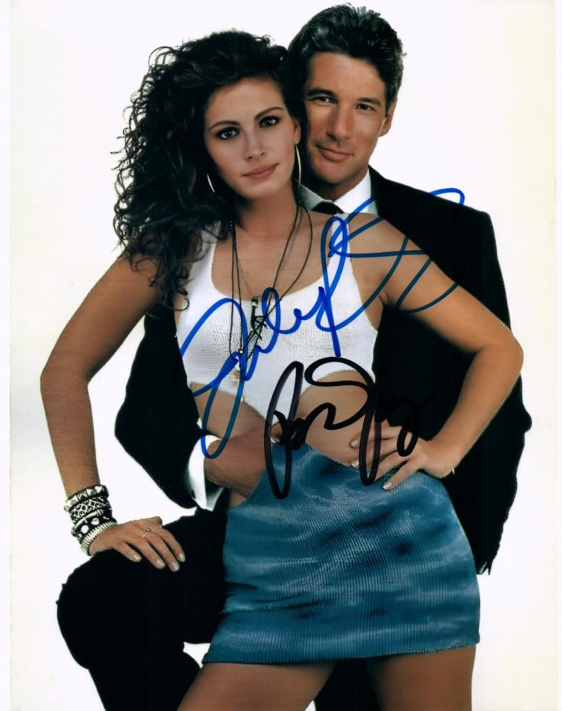 Richard Gere Julia Roberts Autographed 8×10 Photo signed Picture + COA
