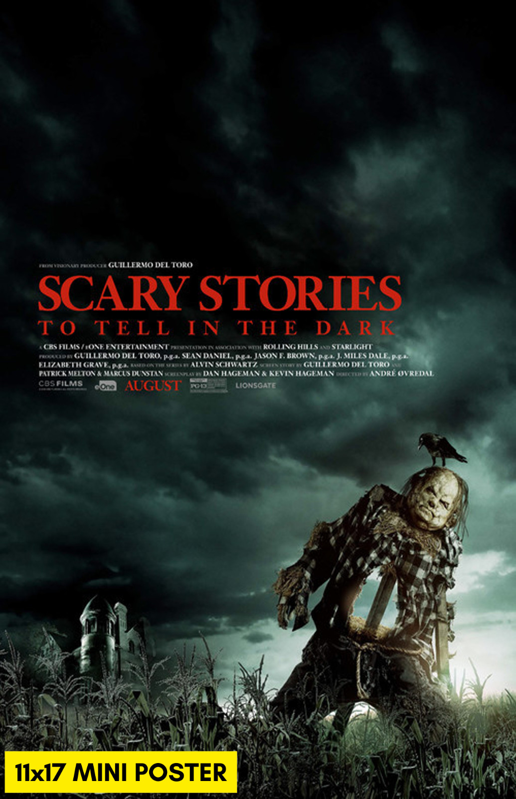 Scary Stories to Tell in the Dark (2019) Movie Poster 11×17 Horror Book