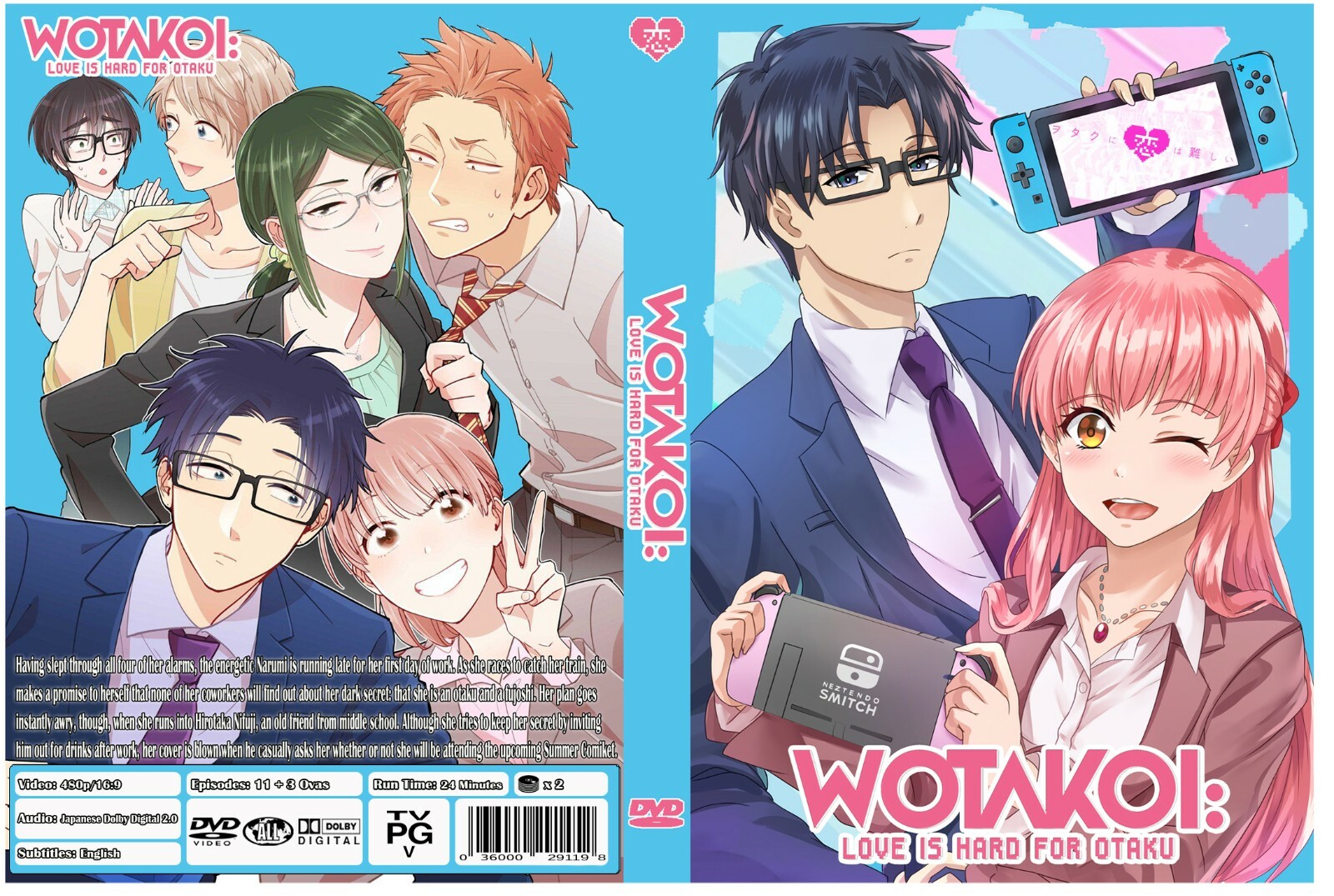 WOTAKOI: Love is Hard for Otaku Anime Series + 3 Ova