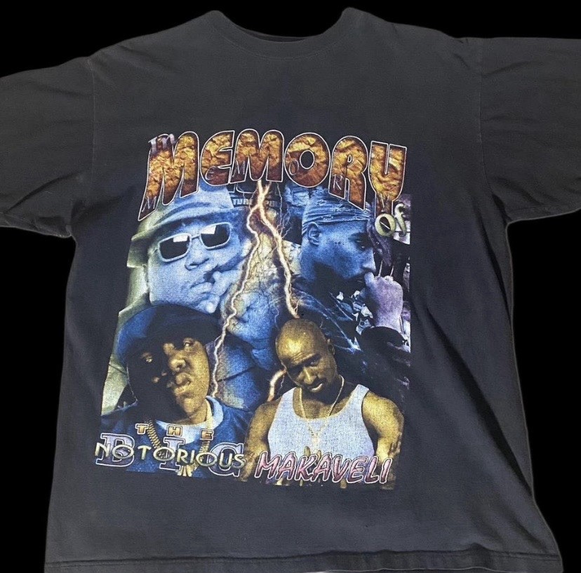 Authentic VNTG Tupac Shakur & The Notorious B.I.G. Rap Hip Hop Memorial T-Shirt