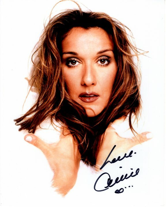 CELINE DION Signed 8×10 Photo w/ Hologram COA