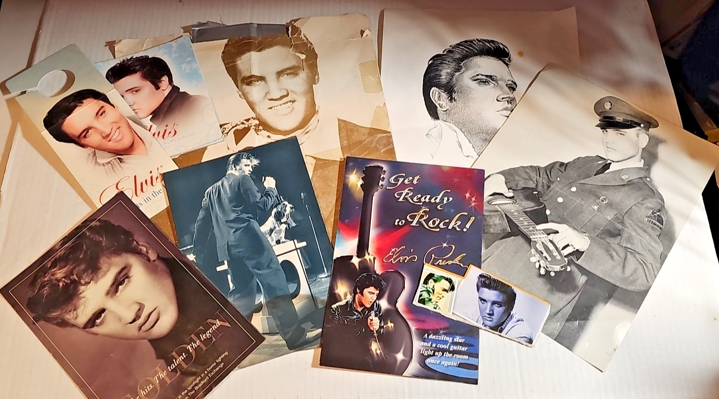 Elvis photo lot vintage all for one price good for scrap booking and more!