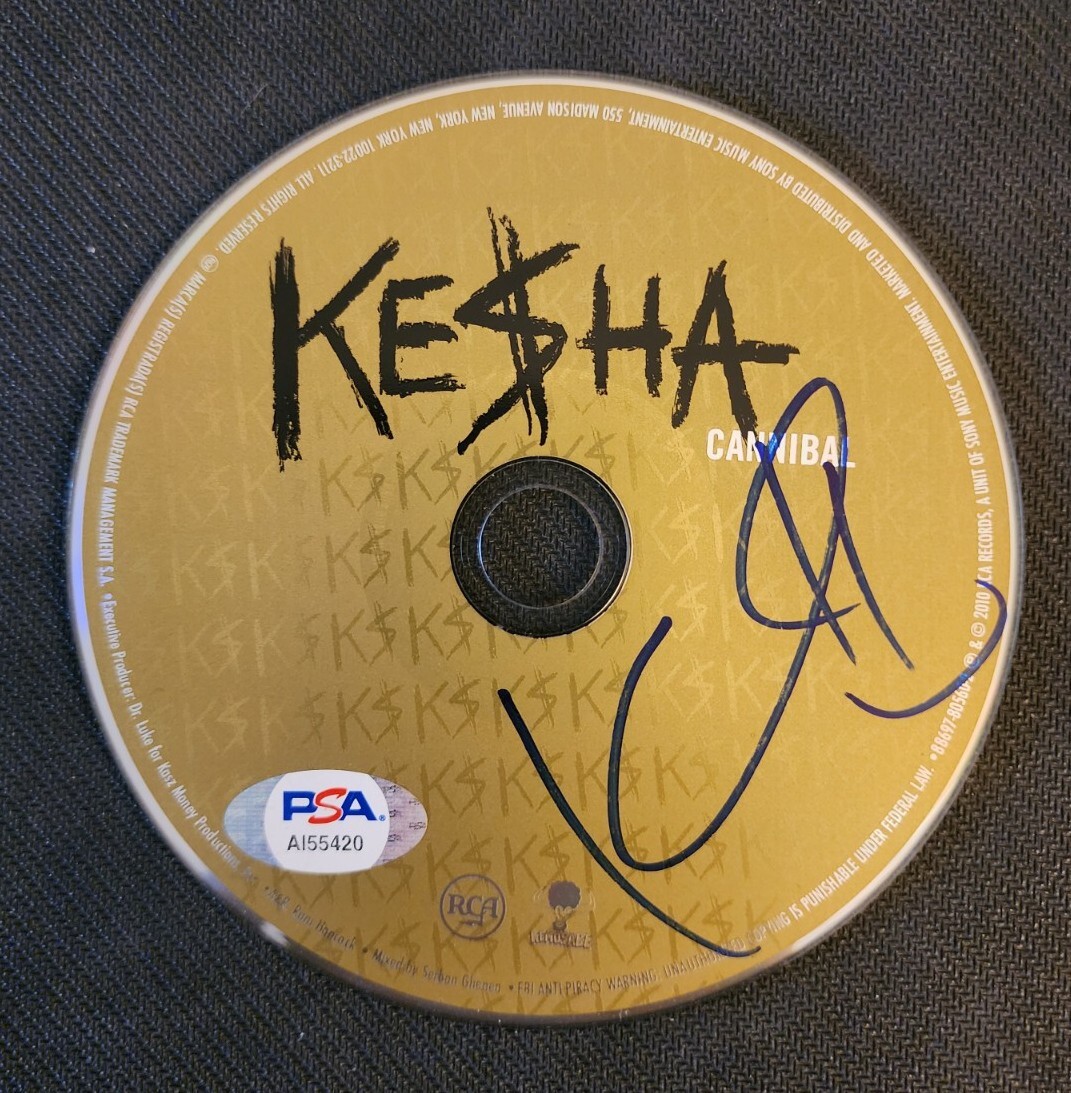 Kesha Ke$ha Signed Autographed Cannibal CD Disc Superstar PSA AI55420