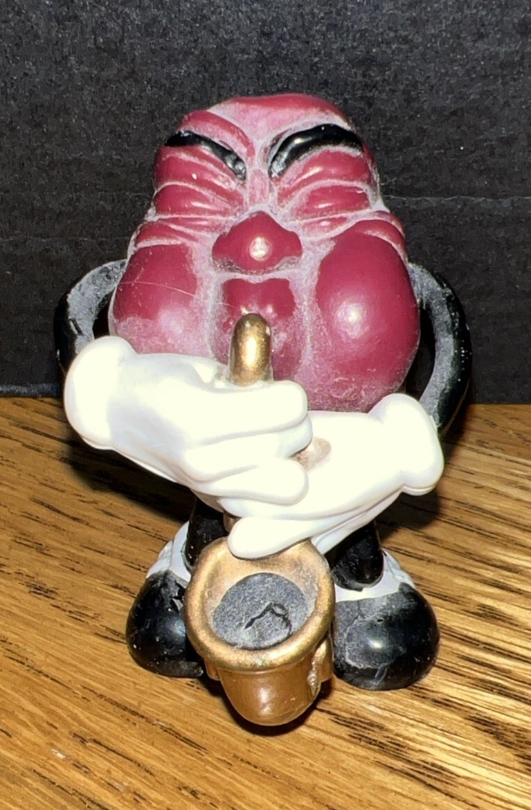 CALIFORNIA RAISIN w/ Saxaphone Miniature 1987 Vintage Tiny Figure Shelf Topper