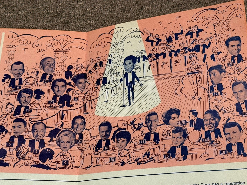 Tom Jones Copacabana Flyer Promo Program Jules Podell Mailer NYC Vintage