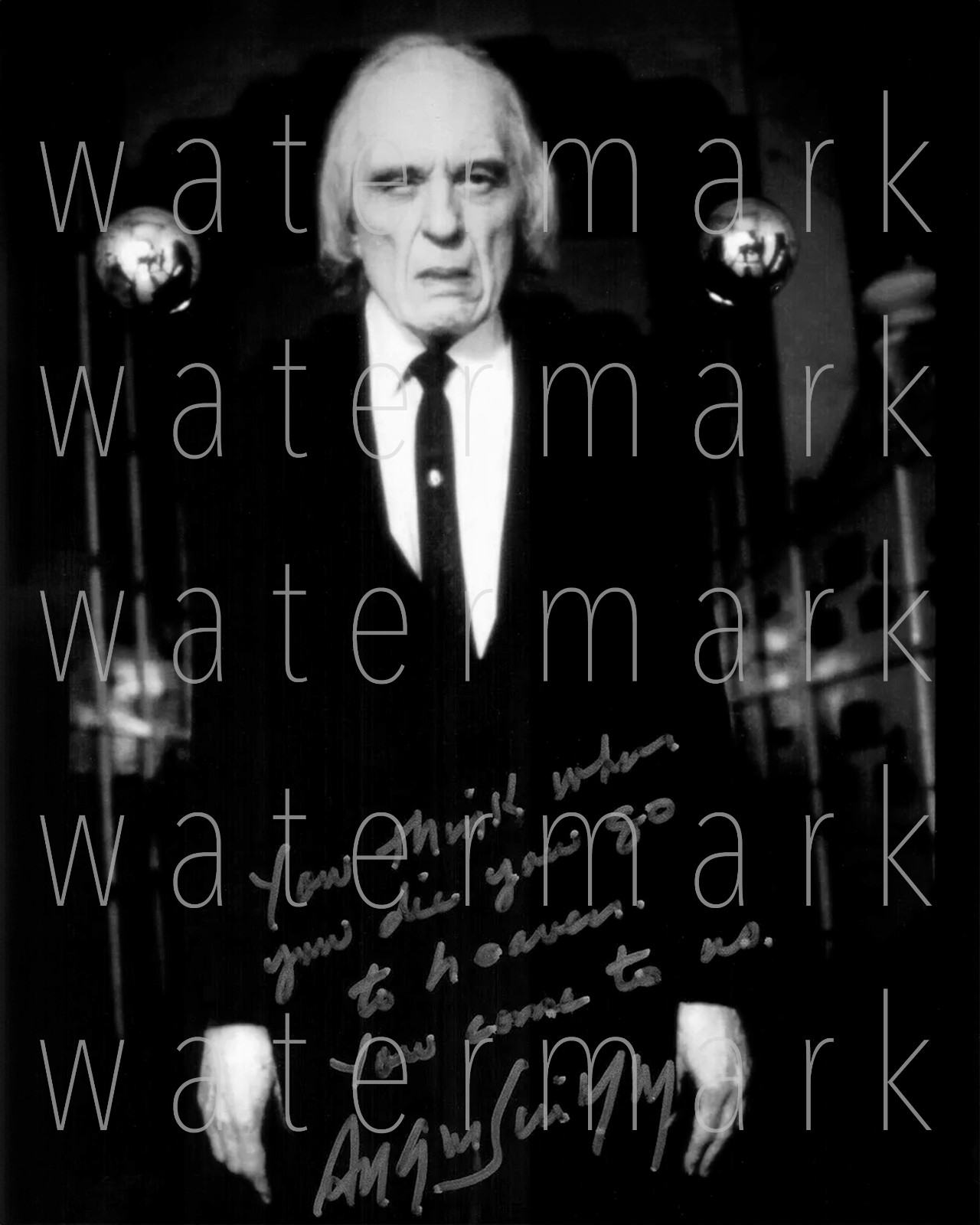 Phantasm signed Angus Scrimm Tall Man 8×10 inch print photo poster autograph RP