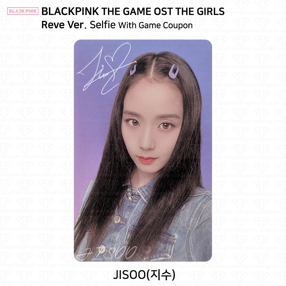 BLACKPINK THE GAME OST THE GIRLS Official Photocard OST QR Card Sticker KPOP