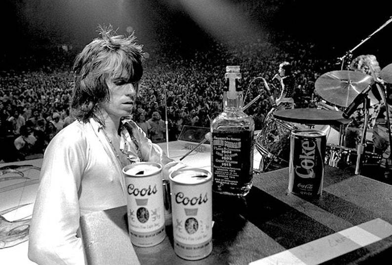 Keith Richards Early 70s Photo Framing Print 8 x 10 Music Legend Reproduction