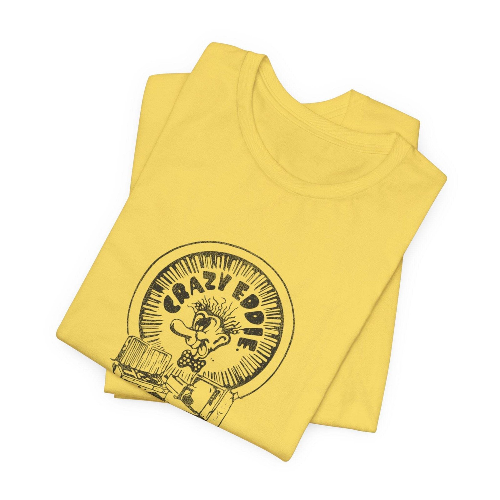 Vintage Crazy Eddie Record & Tapes Store Logo V.1 Unisex Jersey Short Sleeve T-S