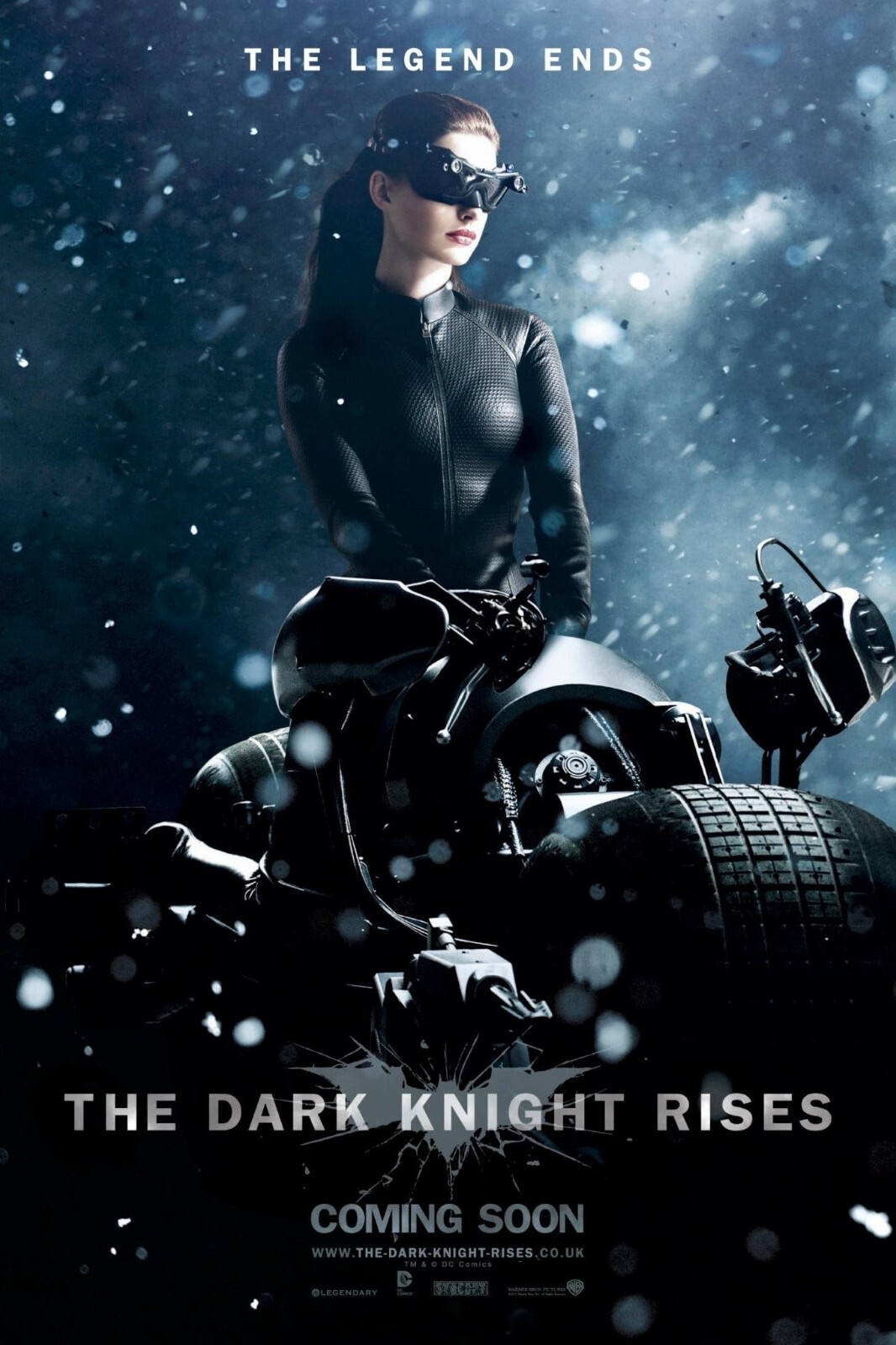 2012 Batman The Dark Knight Rises Movie Poster Print Catwoman Bane 🦇🍿