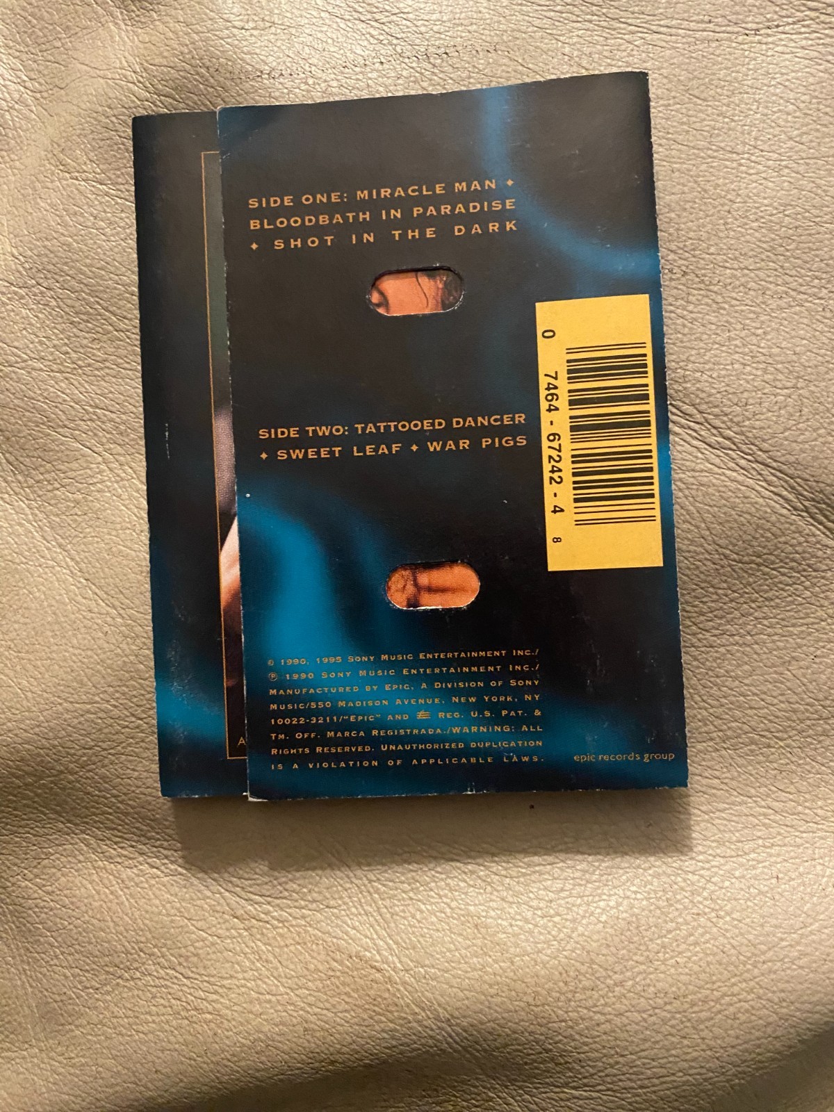 Ozzy Osbourne *Just Say Ozzy *INSERT ONLY *NO cassette OR case included