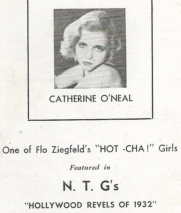 1932 flo ziegfeld hot cha girl catherine O’Neal at Hollywood Restaurant @ NYC