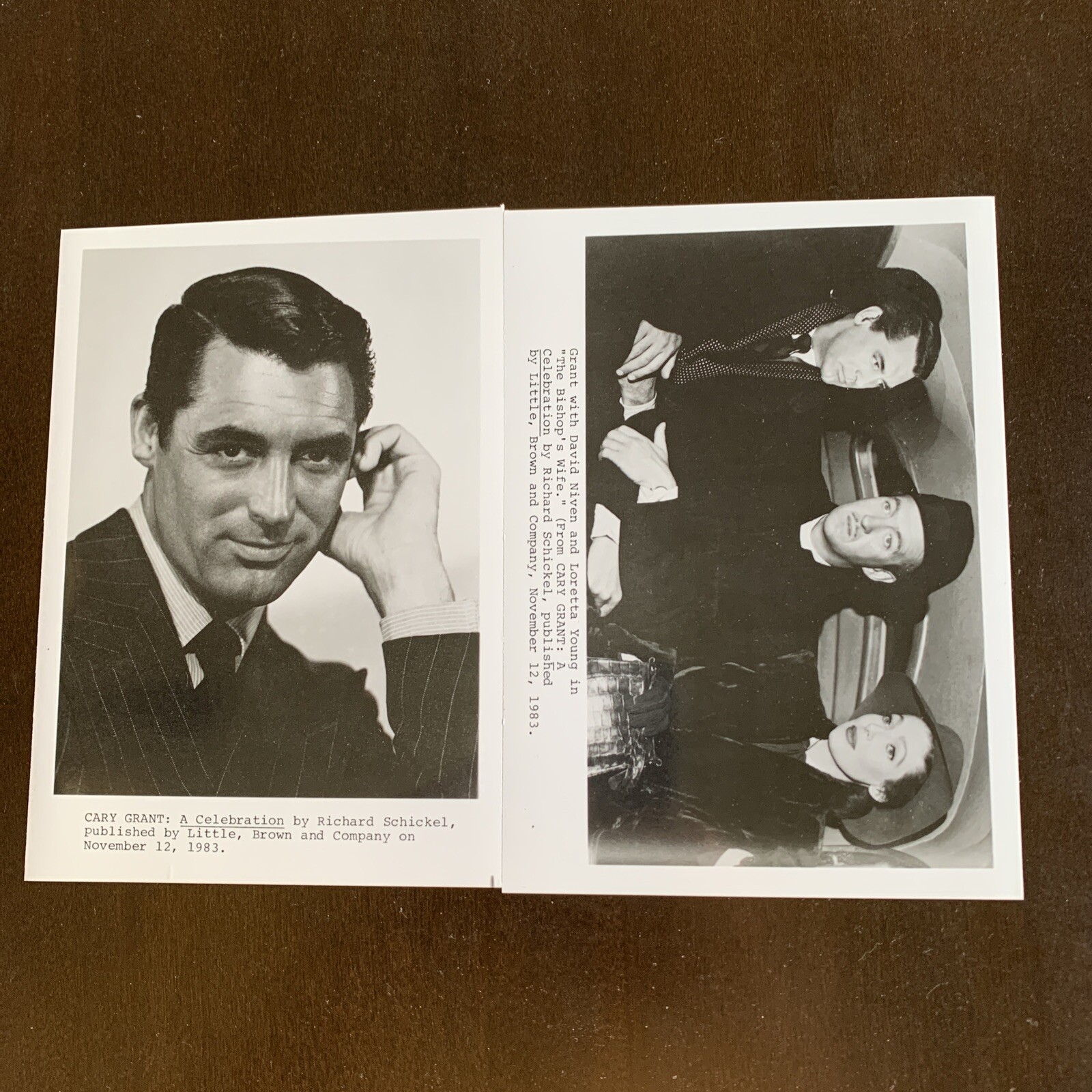 Cary Grant 2 Promotional Pictures From “Bringing Up Baby”+ “The Bishops Wife 7×5