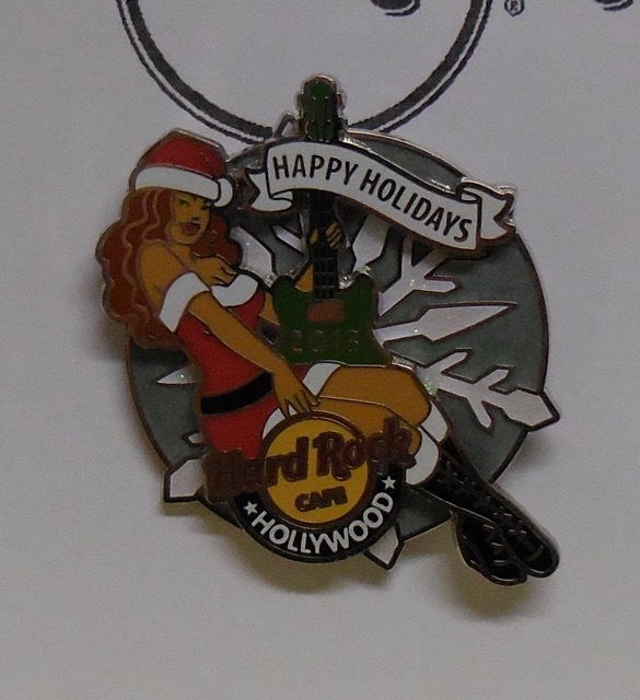 Hard Rock Cafe Pin Holiday Snowflake Girl (Clone) Hollywood on Hollywood Blvd LE