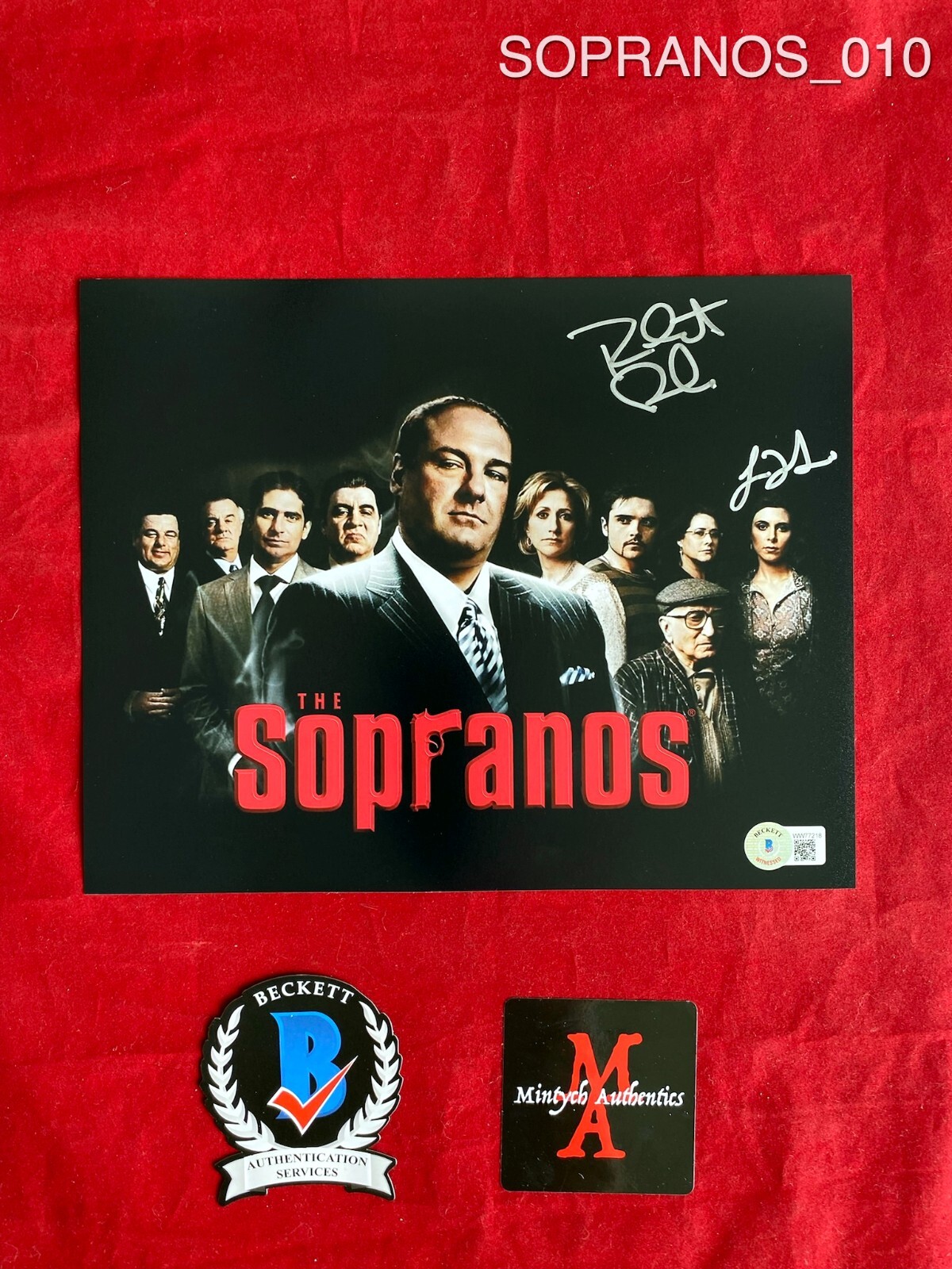 JAMIE-LYNN SIGLER & ROBERT ILER DUAL SIGNED 8×10 PHOTO! THE SOPRANOS! BECKETT!
