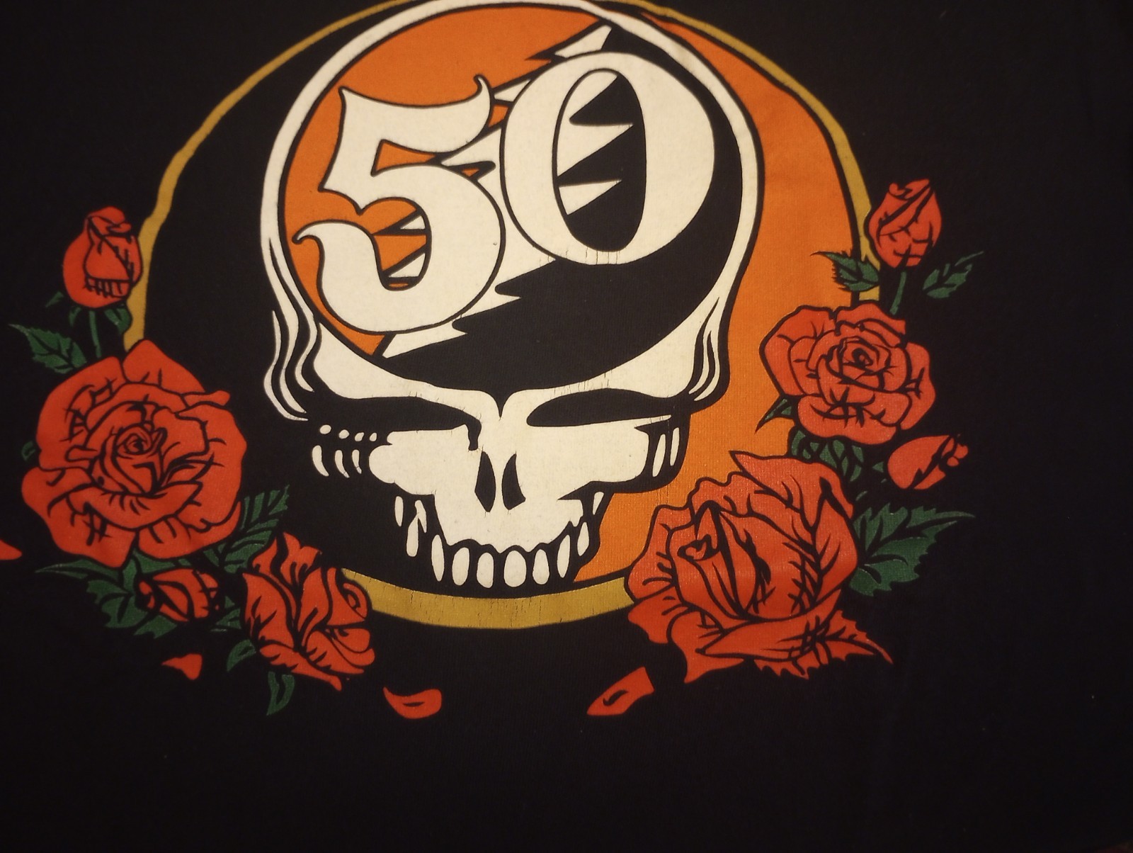 Grateful Dead SF Giants T-Shirt 50th Anniversary San Francisco Baseball Size S